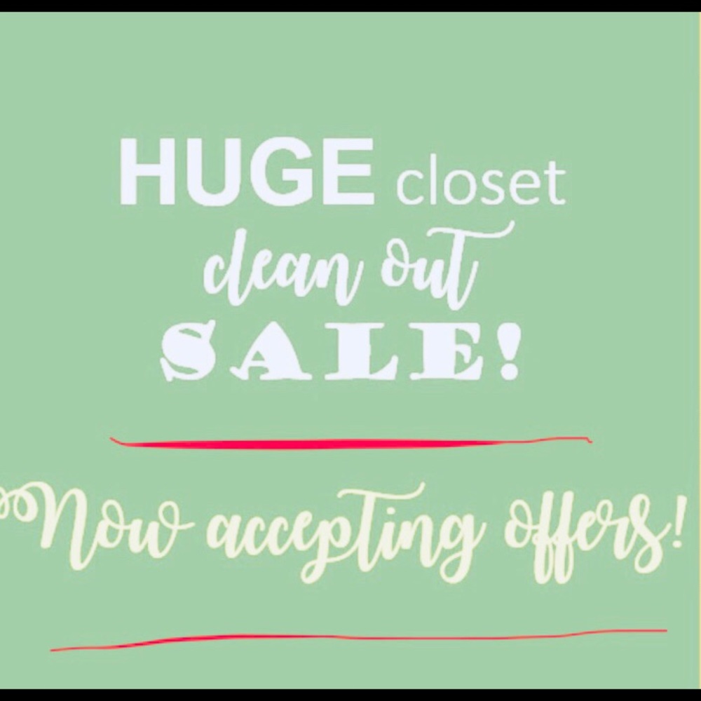 CLOSET CLOSE OUT!!!!